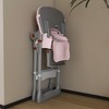 Whisen Adjustable Baby High Chair, Portable Infant Feeding Seat with Safety Belt, Silent Lockable Wheels & Easy-Clean Design - 3 of 4