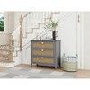 DOMETOUR 3 Drawer Cabinet,Natural rattan,American Furniture,Suitable for bedroom, living room, study - 4 of 4