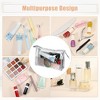 Unique Bargains Clear Portable Waterproof Makeup Bag Silver Tone 1 Pc - 4 of 4