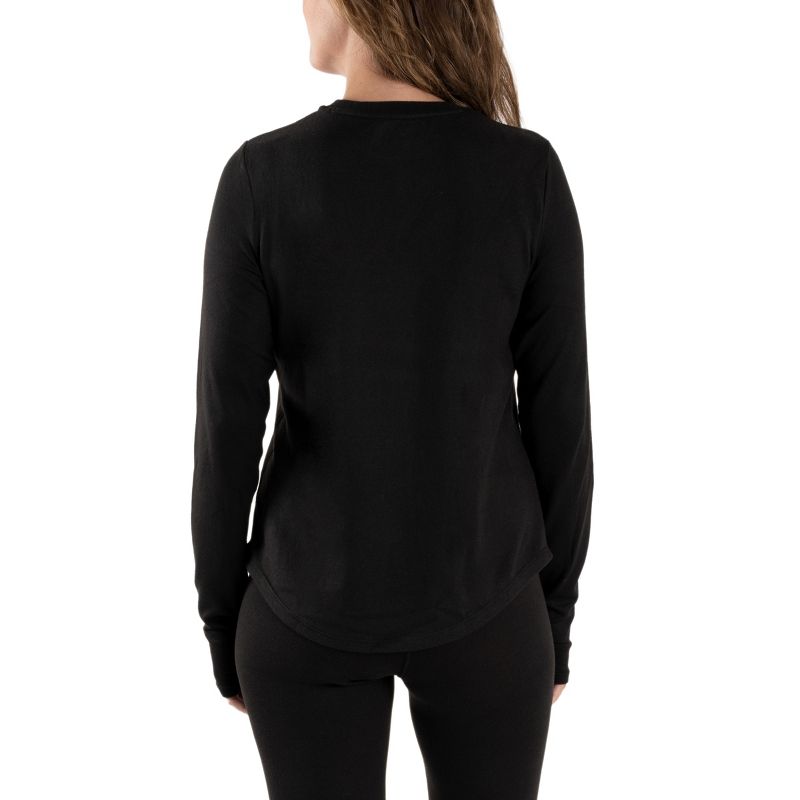 MUK LUKS Women's Cozy Layer Long Sleeve Shirt, 2 of 6
