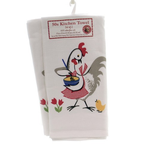 Naked Neck Chicken Christmas White Kitchen Towel Set of 2, 1 - Kroger