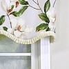 RLF Home Magnolia Ruffled Provance Valance 3" Rod Pocket, 50" x 17" - 3 of 4