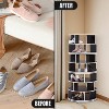 Kings Brand Furniture Cassidy 360° revolving shoe rack—perfect for closets, entryways, bedrooms, or hallways for stylish, space-saving storage - 4 of 4