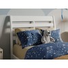 AFI Furnishings Savannah Twin Solid Wood Headboard with Attachable Charger in White - 2 of 4