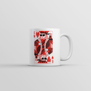 Crazy Dog T-Shirts King Of Hearts Mug Funny Vintage Graphic Coffee Cup-11oz - 1 of 4
