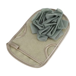 Unique Bargains Double Side Shower Gloves 8.66"x5.51" 1 Pc - 1 of 4