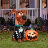 Gemmy Airblown Inflatable SCOOB w/Pumpkin Scene WB, 4 ft Tall, Multicolored - 2 of 4