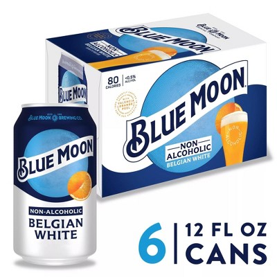 Blue Moon Non-Alcoholic Belgian Wheat - 6pk/12 fl oz Cans