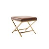 20" Square Metal X Base Ottoman - WOVENBYRD - 2 of 4