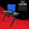 Deco Gear 47" LED Gaming Desk, Carbon Fiber Surface, Cable Management & Headphone Hook - 4 of 4