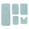 Home Weavers Radiant Collection 100% Cotton Tufted Bathroom Rug Set, Non-Slip Latex Bath Rug Set - 2 of 4