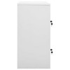 vidaXL Locker Cabinet Set of 2 Light grey and red Steel Medium - 4 of 4