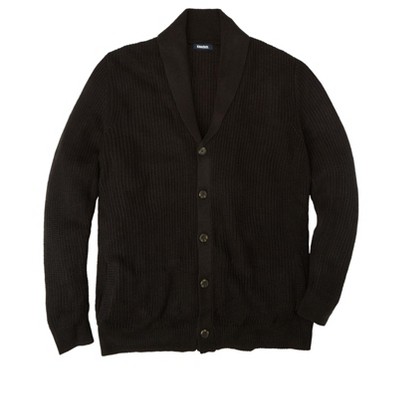 Mens shawl cardigan black best sale