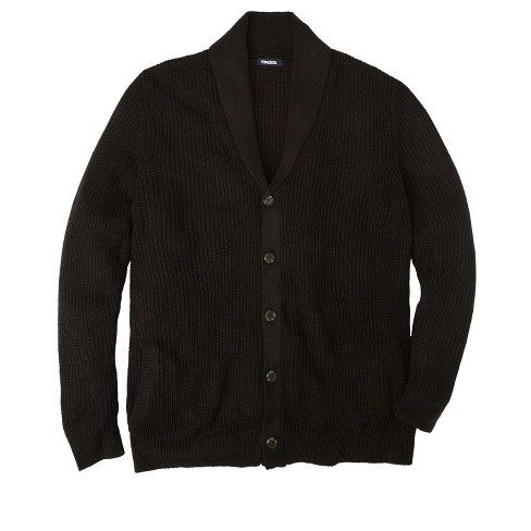 Mens shawl outlet collar cardigan black