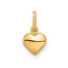 Black Bow Jewelry 14k Yellow Gold Hollow Heart Charm or Pendant, 6mm - 3 of 4