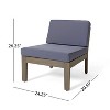 FIONECA L-Shaped Outdoor Sectional Sofa Set with Cushions, Acacia Wood Frame Patio Conversation Set for Garden, Deck, or Balcony - 4 of 4
