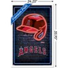 Trends International MLB Los Angeles Angels - Neon Helmet 23 Framed Wall Poster Prints - 3 of 4