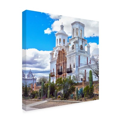 Trademark Fine Art -Mitch Catanzaro 'Mission San Xavier del Bac Arizona' Canvas Art