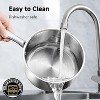 BRINJOY 4-Piece Stainless Steel Saucepan Set with Glass Lids - 1Qt & 2Qt Nonstick Sauce Pans, Induction Compatible, PFOA-Free - 4 of 4