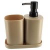 Evideco French Home Goods 3 pc Bathroom Accessory Set - 2 of 4