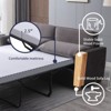 Mjkone Modern Velvet  2-in-1 Pull Out Sleep Sofa Bed - 4 of 4