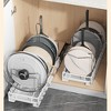 Pull Out Pots and Pans Organizer for Cabinet, Slide Out Pot Pan Organizer Rack with 7 Adjustable Dividers, Sliding Pot Lid Holder and Pan Rack - 3 of 4