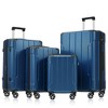 Whisen 6-Piece Hardshell Luggage Set with 16"/20"/24"/28" Dual Wheels Suitcases and 2 Weekender Bags - 3 of 4