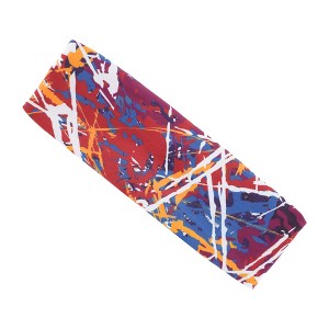 Unique Bargains Comfortable Sport Headband Orange Red Blue 1 Pc - 1 of 4
