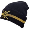 Ripple Junction One Piece Straw Hat Crew Skull Metallic Gold Watchmen Beanie - 3 of 4