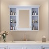 Bathroom Vanity With Medicine Cabinet,Bathroom Mirror Cabinet With Adjustable Shelf,Bathroom Floor Cabinet With Drawers-Cuddlewood - 3 of 4