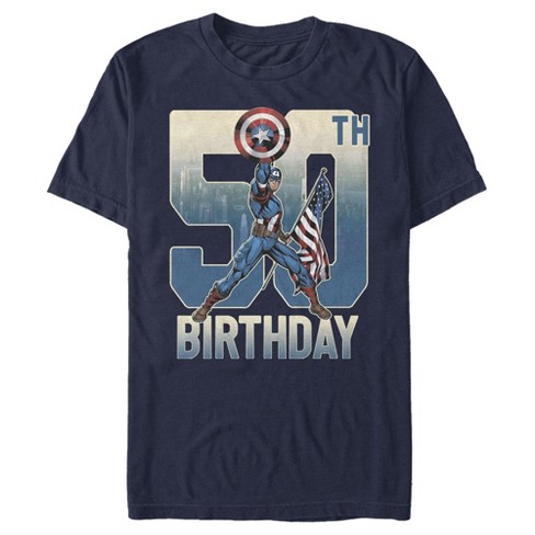 tilbagebetaling Ciro strand Men's Marvel Captain America 50th Birthday T-shirt : Target