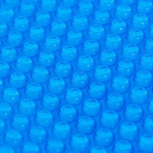 Real Relax 16 Mil Rectangular Solar Pool Cover for Inground & Above Ground Pools, Heat Retaining Bubble Blanket, Blue - 1 of 4
