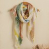 Design Imports Skye Tie Dye Scarf - Beige/Green - 3 of 4