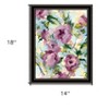 HomeRoots Abstract Floral Black Framed Print Wall Art - 3 of 4