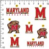 University of Maryland Secondary Logo 50ct Vinyl Large Deluxe Stickers Variety Pack - 2 of 4