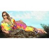 LA LEELA Women's Summer Dailywear Loose Caftan Boho Slit Dress One Size Abstract - 3 of 4