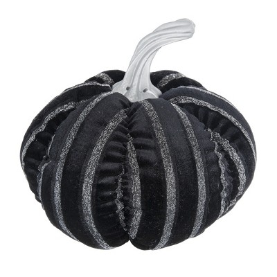 FURNIinspire Decorative Objects Fabric Stripe Pumpkin Decor, Party Decorations, Indoor Living Room Decoration, Holiday Vibe, Multicolored, 7"*7"*7"
