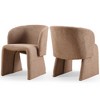 NicBex Teddy Fabric Dining Chair Modern Upholstered Accent Chair with Comfy Backrest, Sofa for Living Room, Bedroom, Reception,1pc/2pc - 3 of 4
