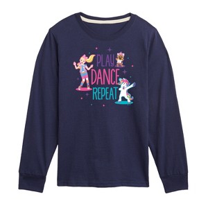 JoJo Siwa Play Dance Repeat Long Sleeve Graphic T-Shirt - Navy - 4T - 1 of 3