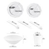 Smarty Had A Party White w/ Silver Blossom Dots Plastic Tableware Set - 120 Sets - 2 of 4