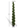Gulches 7FT Artificial Spiral Topiary Tree - Faux Boxwood Outdoor/Indoor Plant with Weighted Base, Low-Maintenance Twisted Potted Tree - 2 of 4