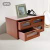YIYIBYUS Wooden Storage Box With 16 Drawers, Desktop Storage Drawer Organizer - 2 of 4