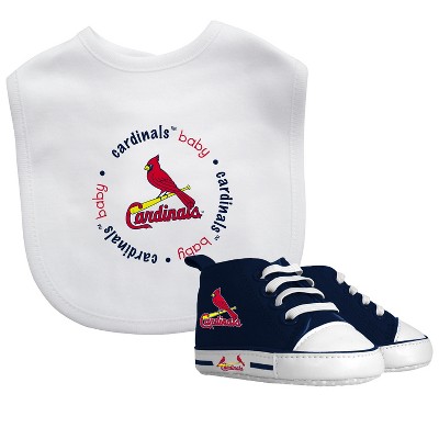 Baby Fanatic 2 Piece Bid and Shoes - MLB St. Louis Cardinals - White Unisex Infant Apparel