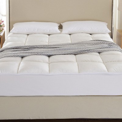 Twin XL White Down Alternative Featherbed Mattress Topper