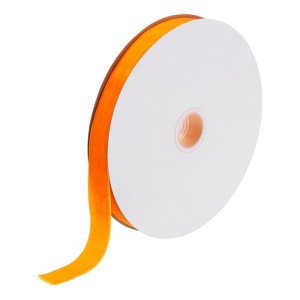 Unique Bargains Soft Single Face Spool Silky Velvet Ribbon for Bouquets DIY Crafts - 1 of 3