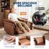Power Recliner Chair Swivel Glider Upholstered Nursery Rocker Reclining Sofa Chair with Charging Port, Double-Layered Armrests & Side Pocket - 4 of 4
