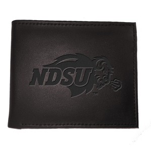 Evergreen NCAA North Dakota State Bison Black Leather Bifold Wallet Officially Licensed with Gift Box - 1 of 1