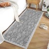 Indoor Modern Botanical Living Room Bedroom Area Rugs for Home Decor, Washable Non Slip Dining Room Carpet, Foldable Thin Mat - 2 of 4