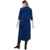 Woman Within Women's Plus Size Pintuck Velour Dress - 3 of 4