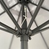 PAGED 10FT Offset Patio Umbrella Outdoor Market Umbrella with Tilt, Crank and 8 Ribs for Garden, Poolside, Base Not Included - 4 of 4